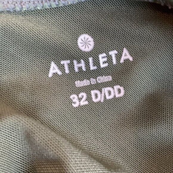 ATHLETA Green Bra Cup Tankini Swimsuit Tank Bathing Suit 32 D/DD - Picture 9 of 13